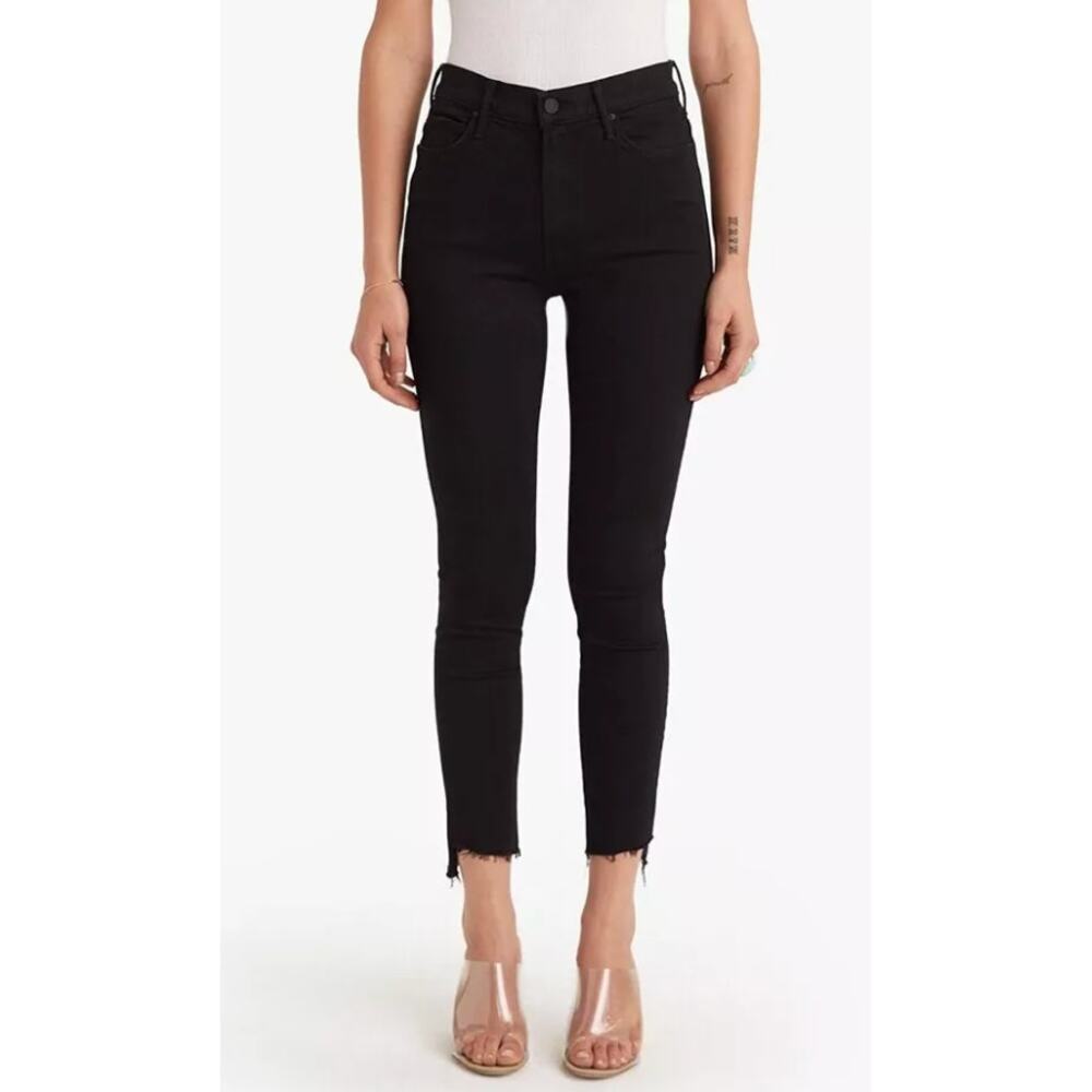 MOTHER‎ Womens The Stunner Zip Ankle Step Fray in Not Guilty Size 25